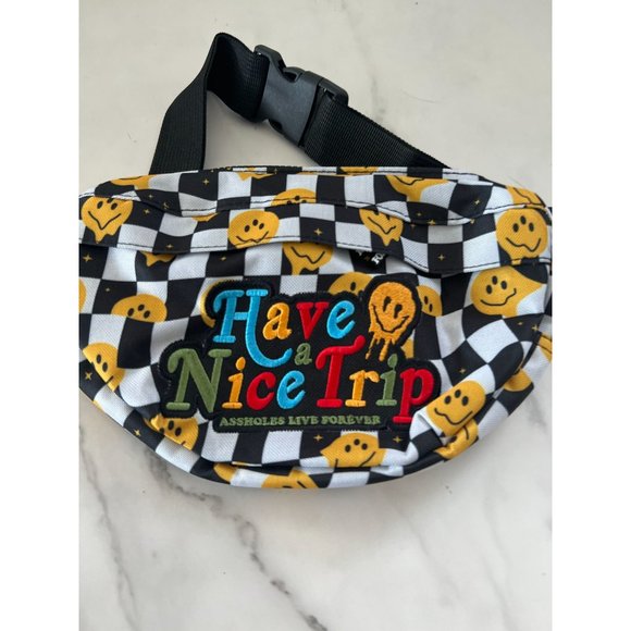 ALF Have a Nice Day Checkerboard Fanny Pac Belt Bag NEW - Picture 2 of 3